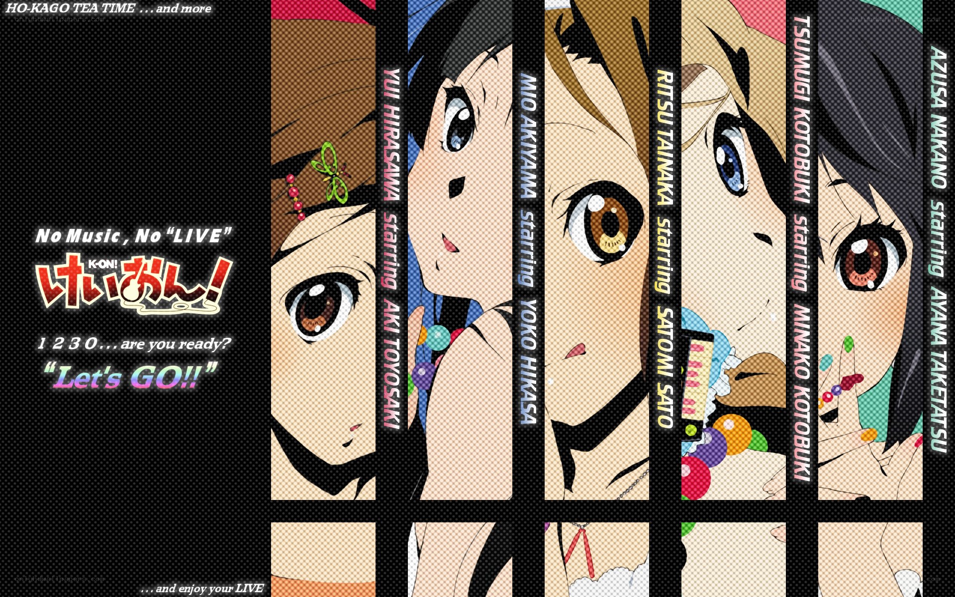 K-On! anime character collage