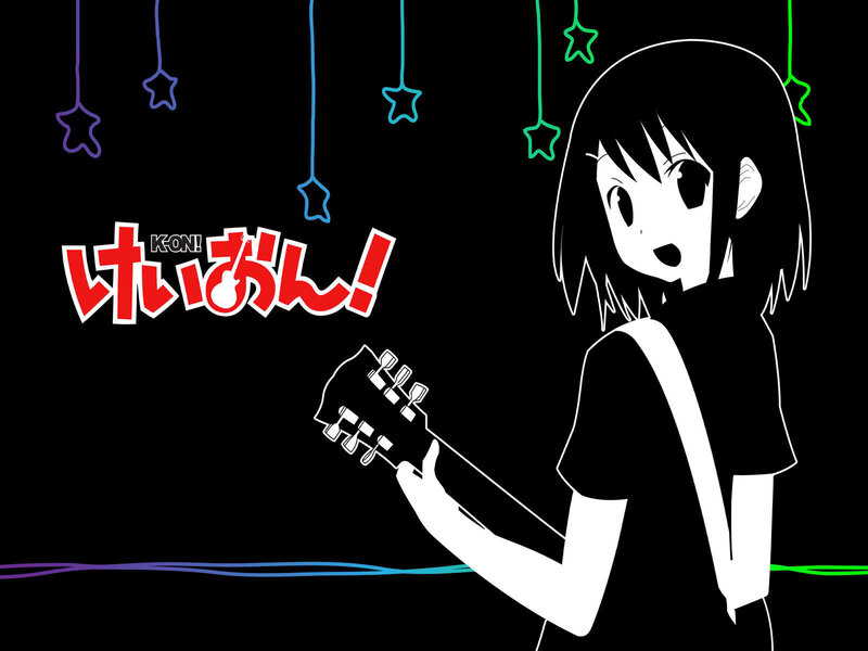 K-On! anime character with guitar