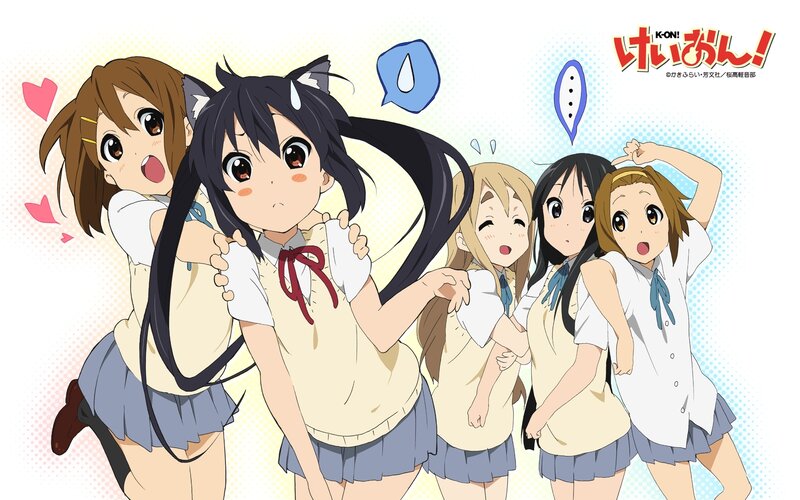 K-On! anime girls group
