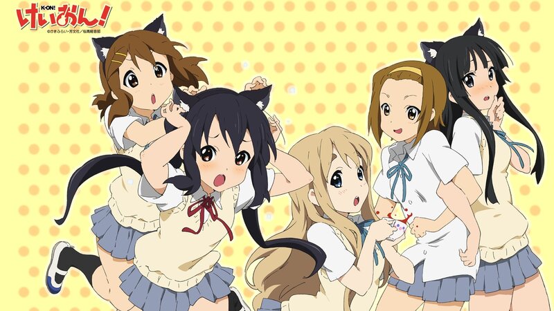 K-On! anime girls in cat ears