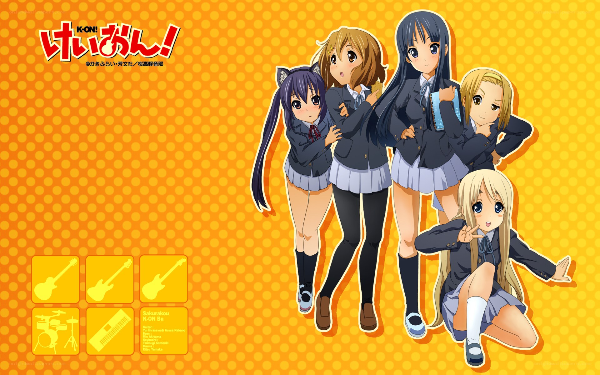 K-On! anime group art