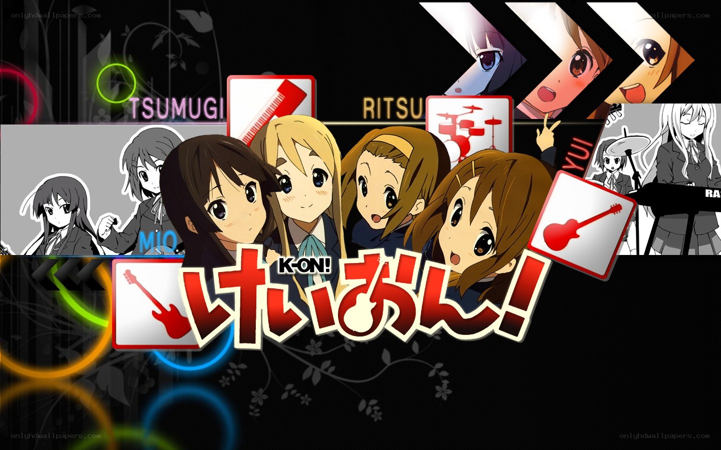 K-On! anime group art