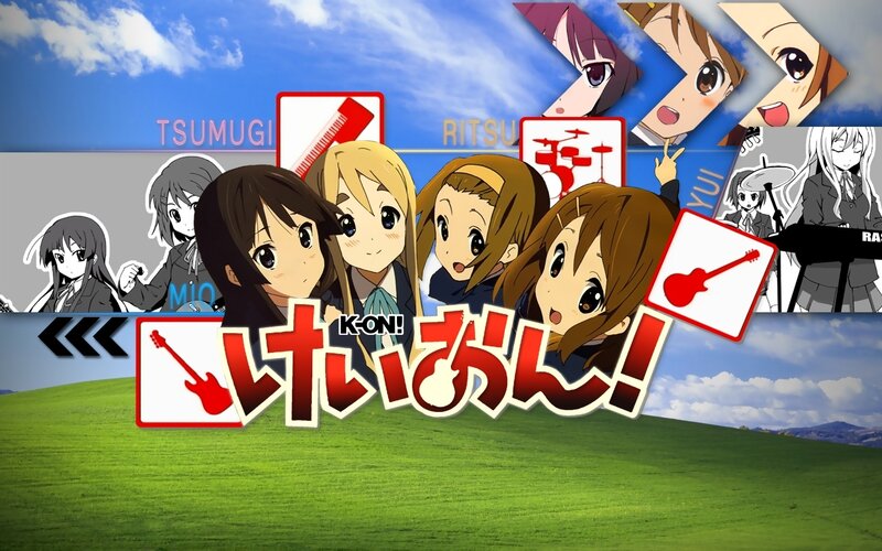 K-On! anime group art