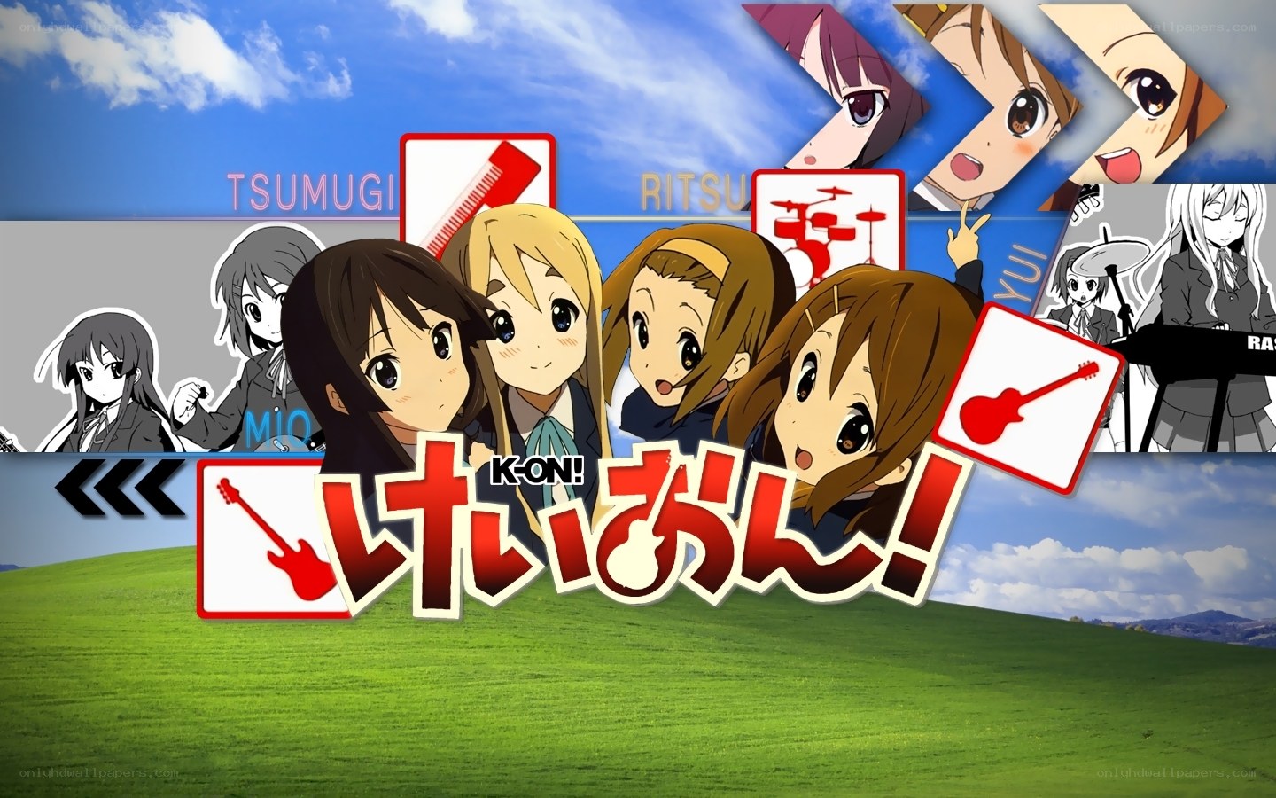 K-On! anime group art