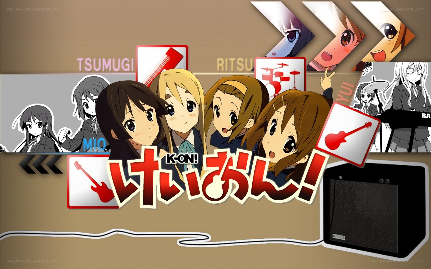 K-On! anime group art