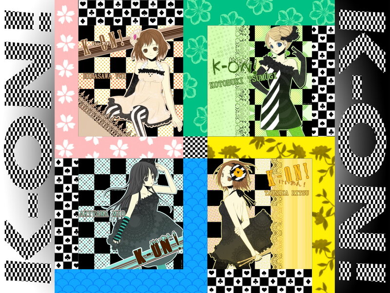 K-on! character collage
