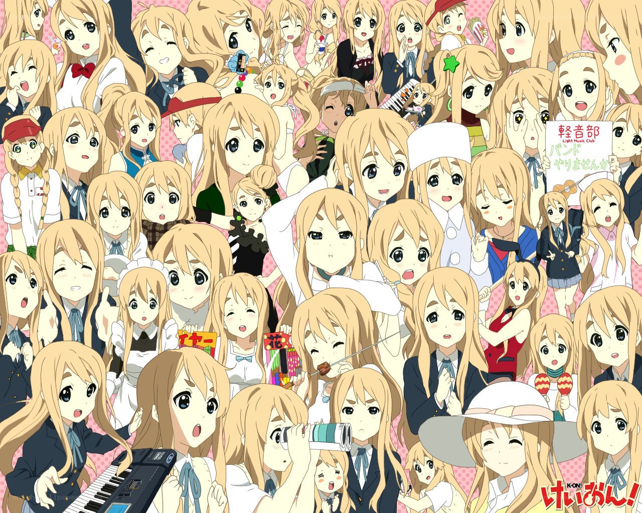 K-On! character collage