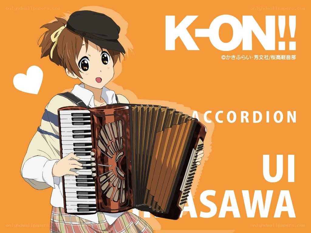 K-On! character with accordion