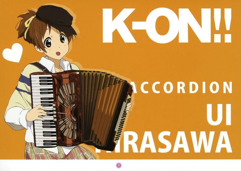 K-On! character with accordion