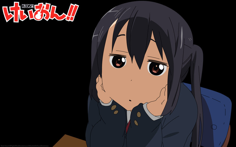 K-On! character with pensive expression