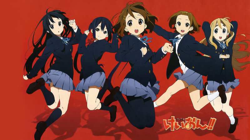 K-On! characters in action
