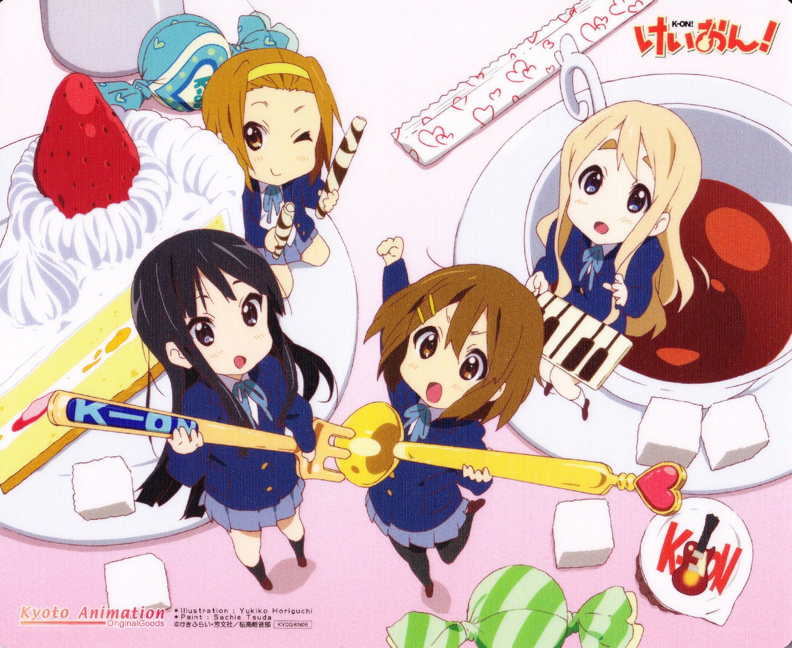 K-On! characters with sweets
