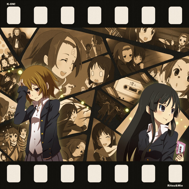 K-on! film strip collage