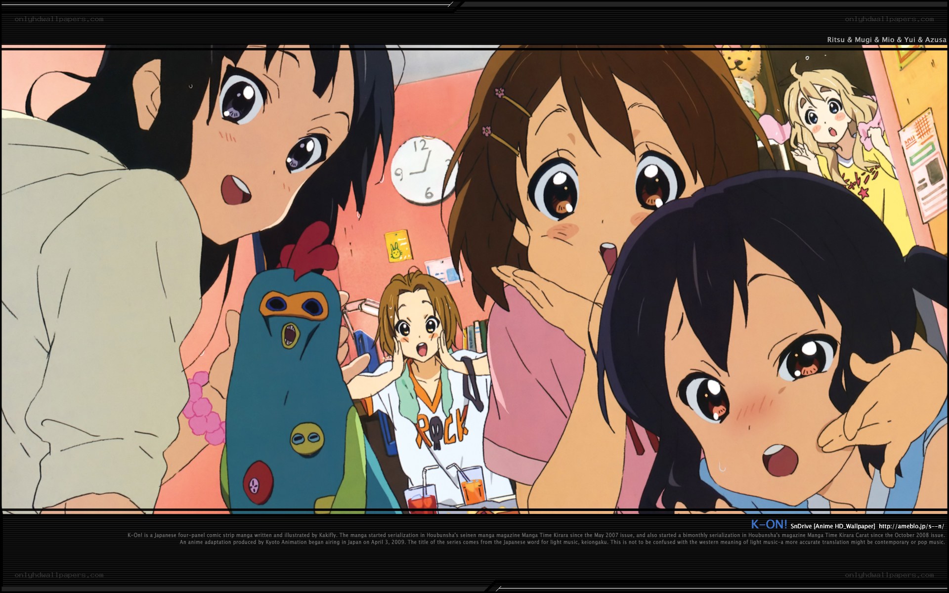 K-On! girls surprised
