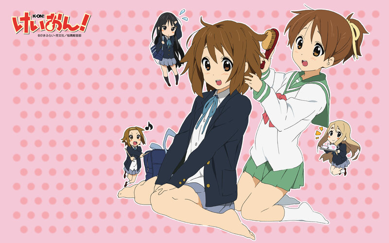 K-On! schoolgirls wallpaper