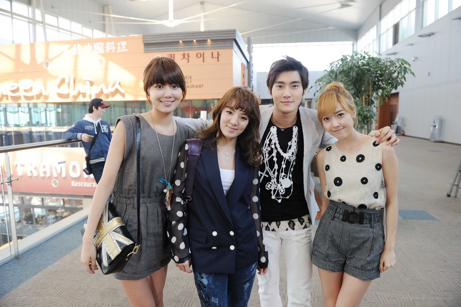 K-pop group at airport