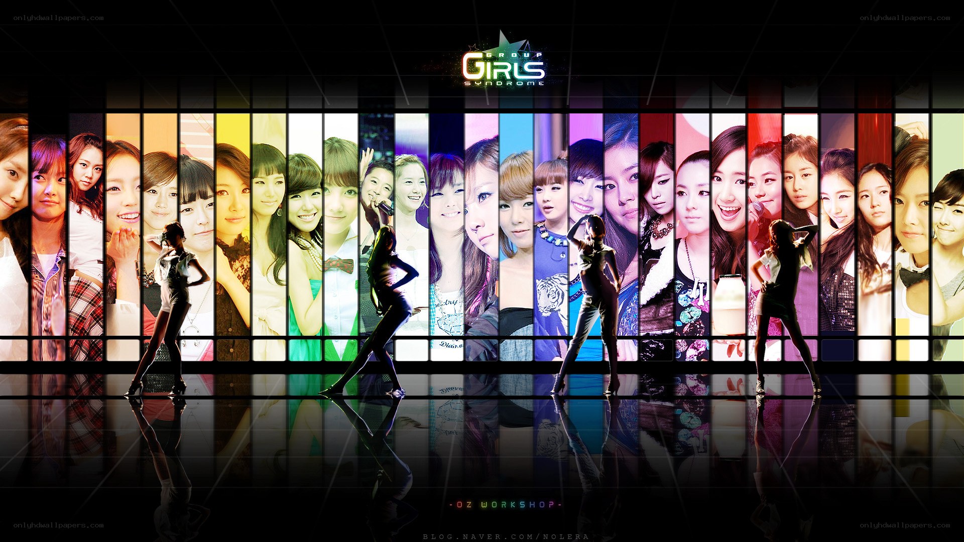 K-pop group collage artwork