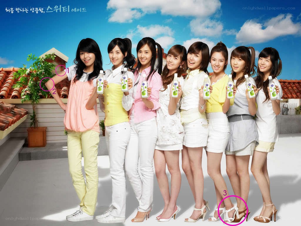 K-pop group in advertisement