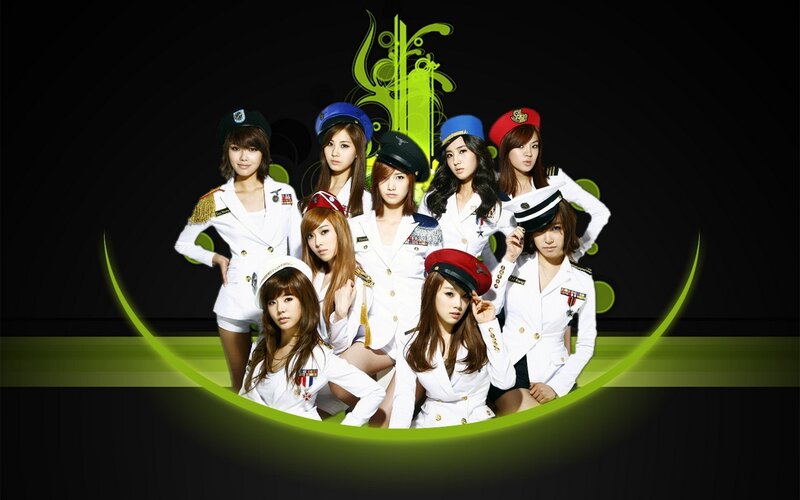 K-pop group in military-style uniforms