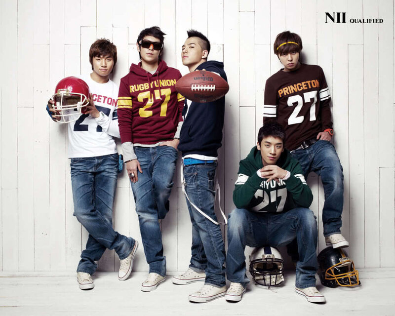 K-pop group in sports gear