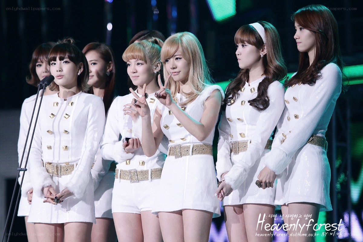 K-pop group on stage