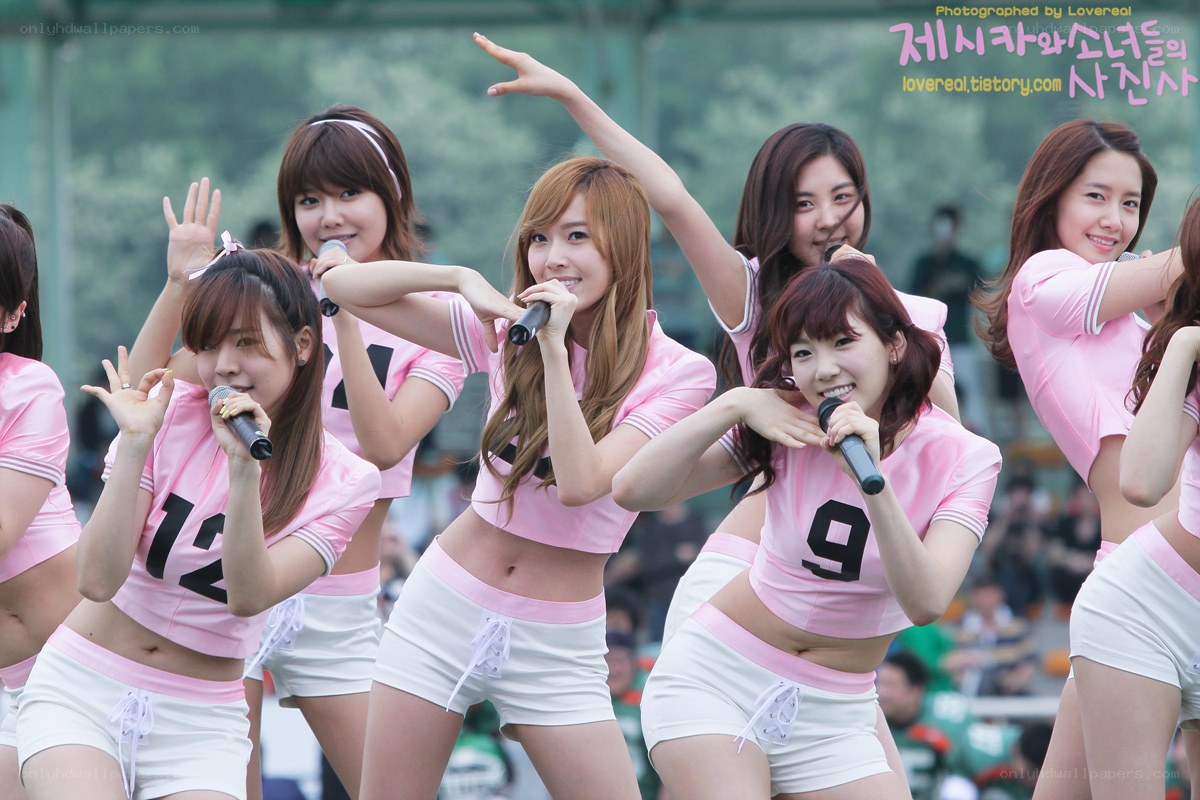 K-pop group performing on stage