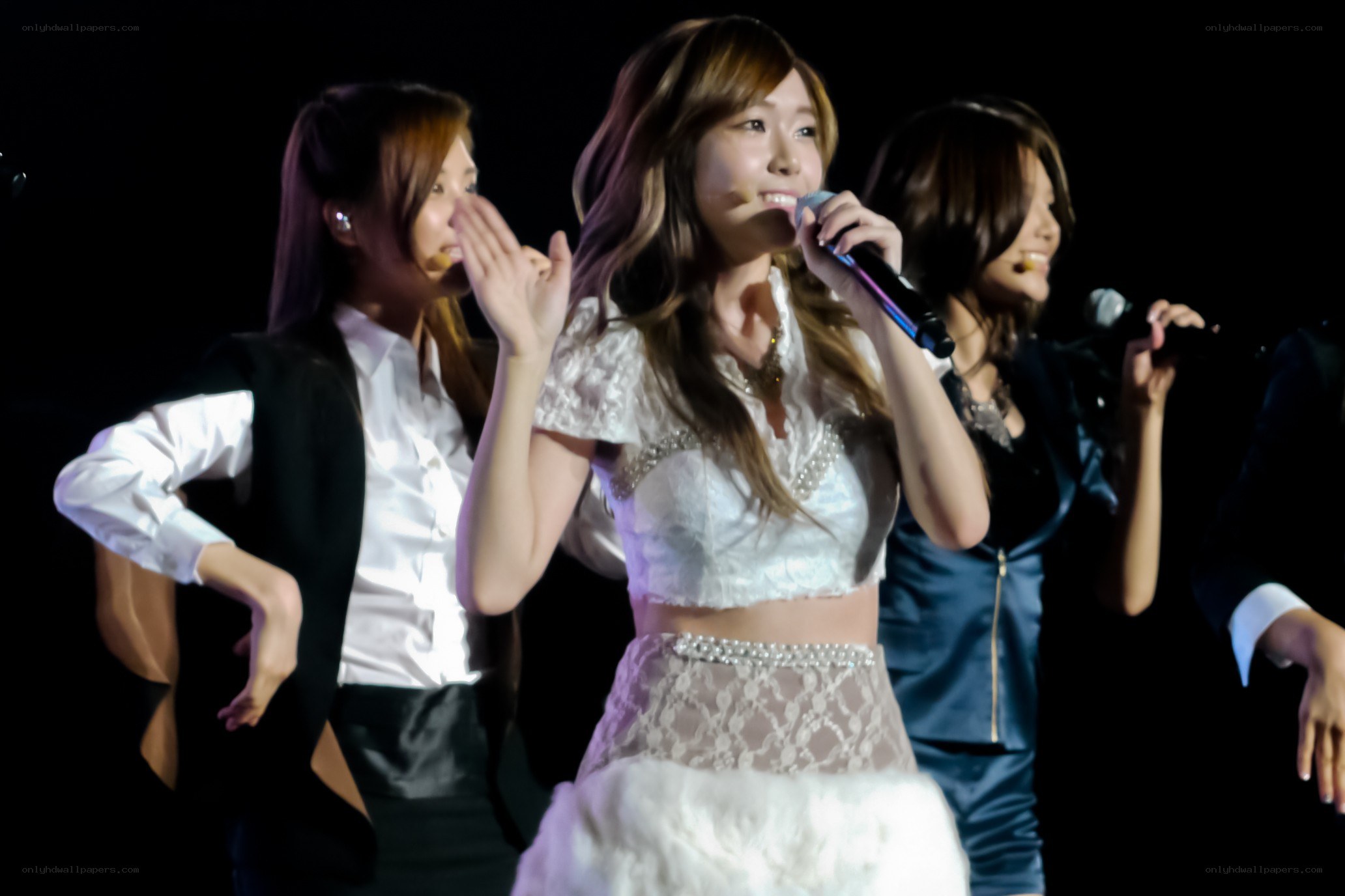 K-pop group performing on stage