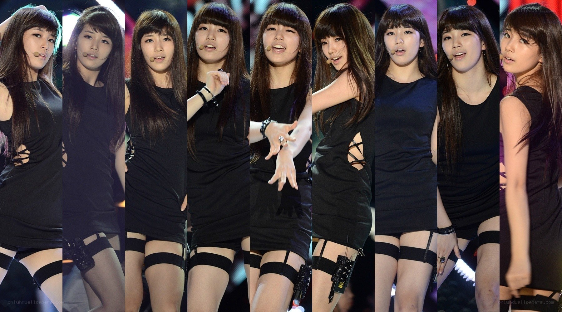 K-pop group performing on stage