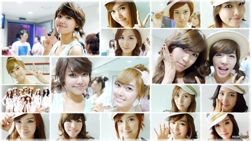 K-pop group photo collage