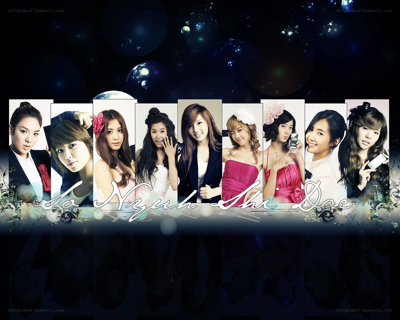 K-pop group portrait collage