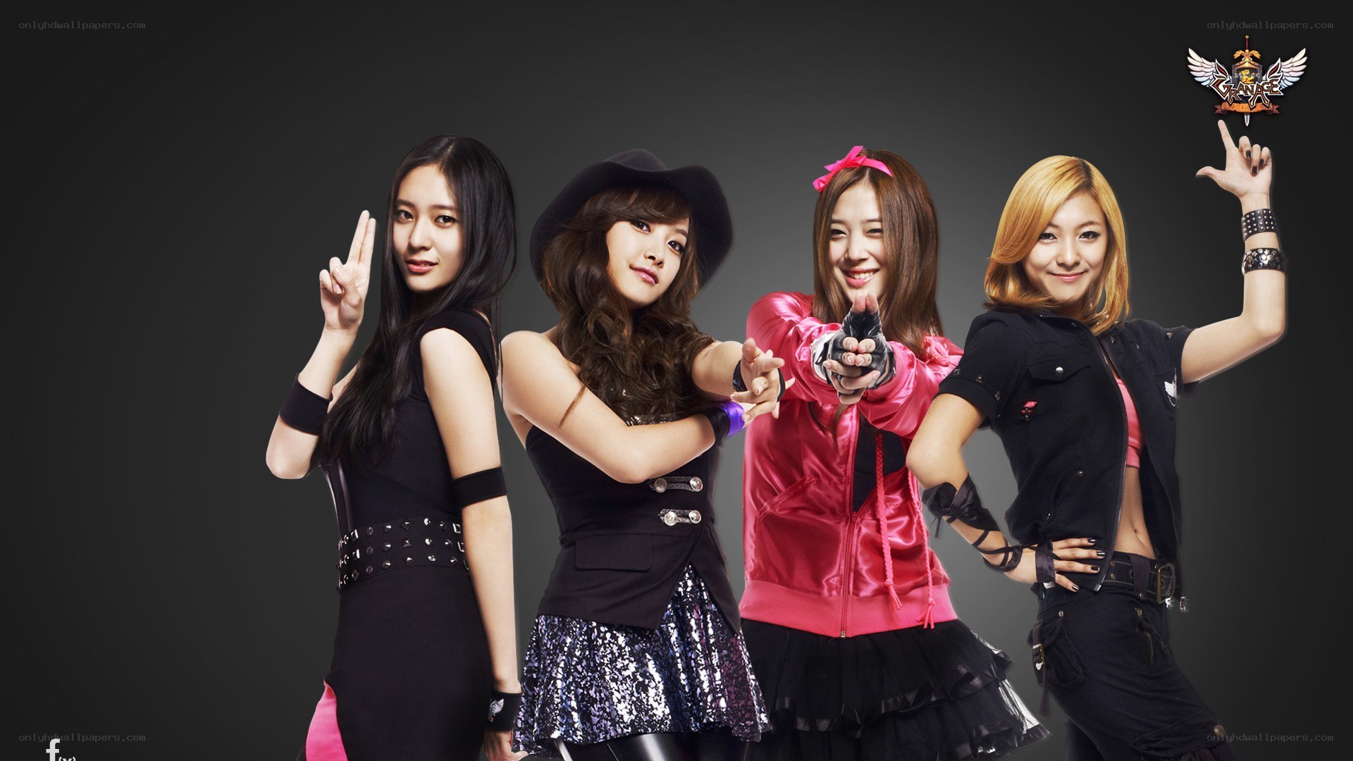 K-pop group posing for photo