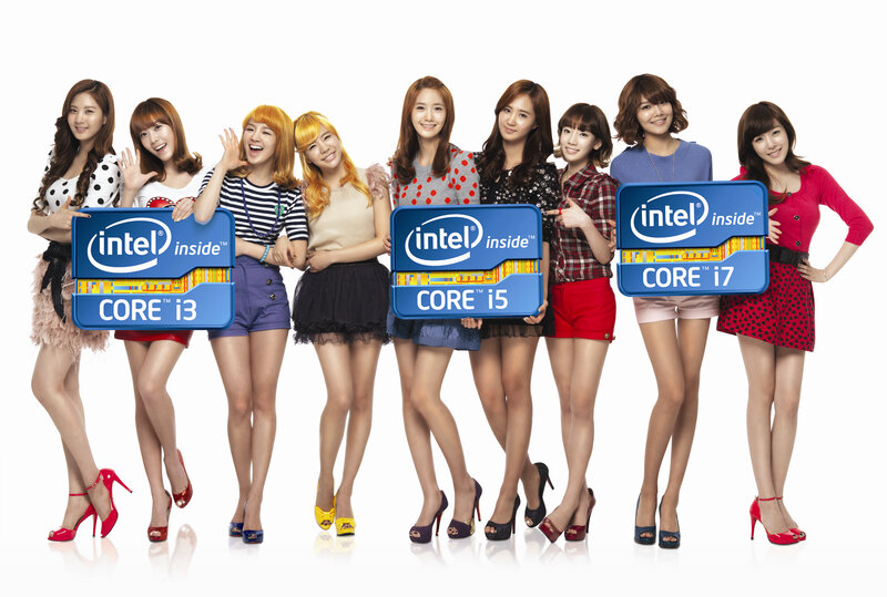 K-pop group with Intel processors