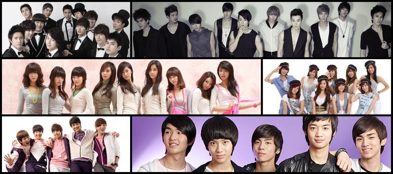 K-pop Groups in Studio Photos