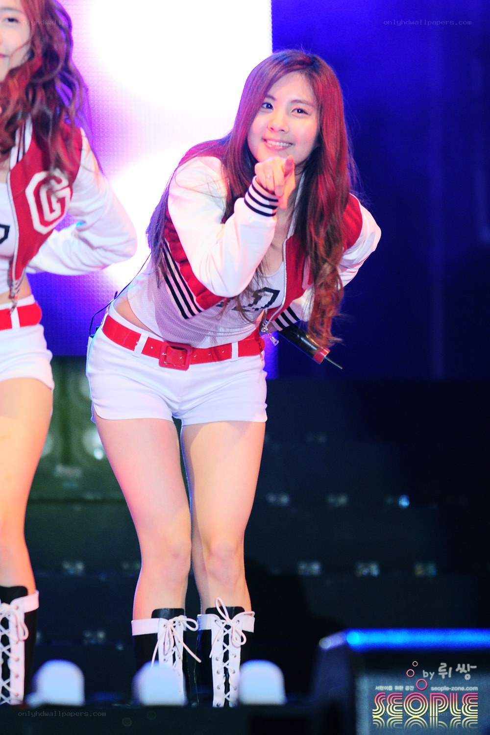 K-pop performer on stage
