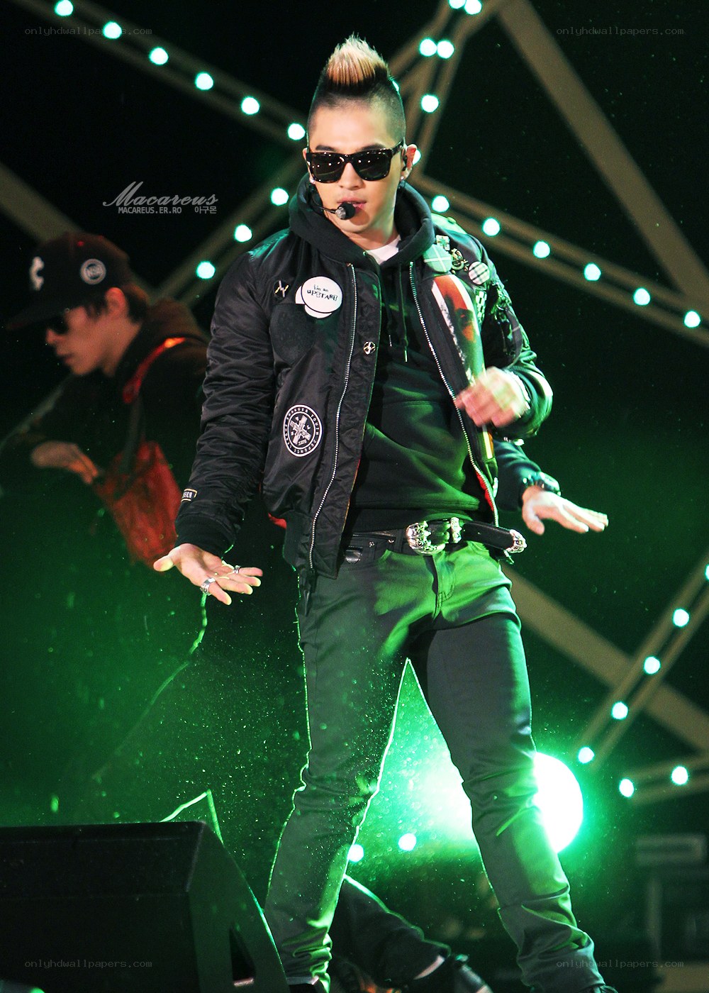 K-pop performer on stage