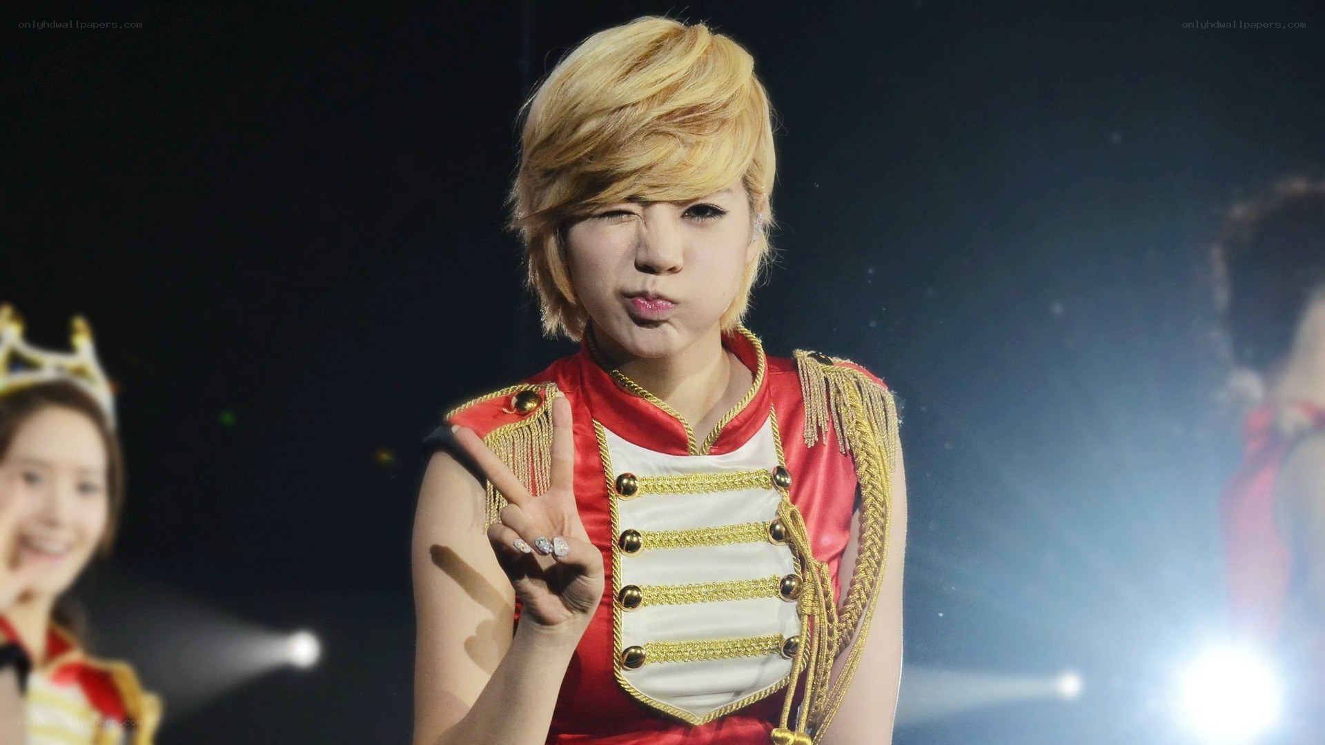 K-pop performer on stage