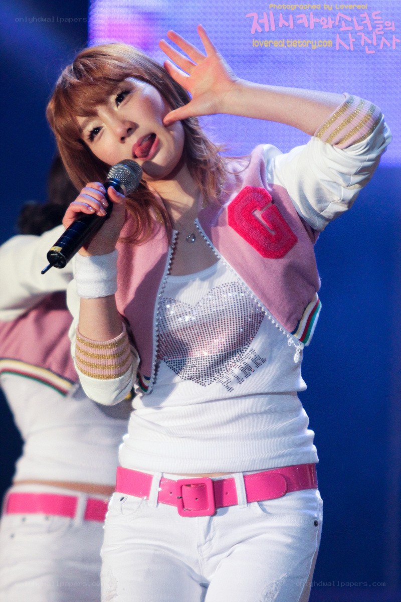 K-pop performer on stage
