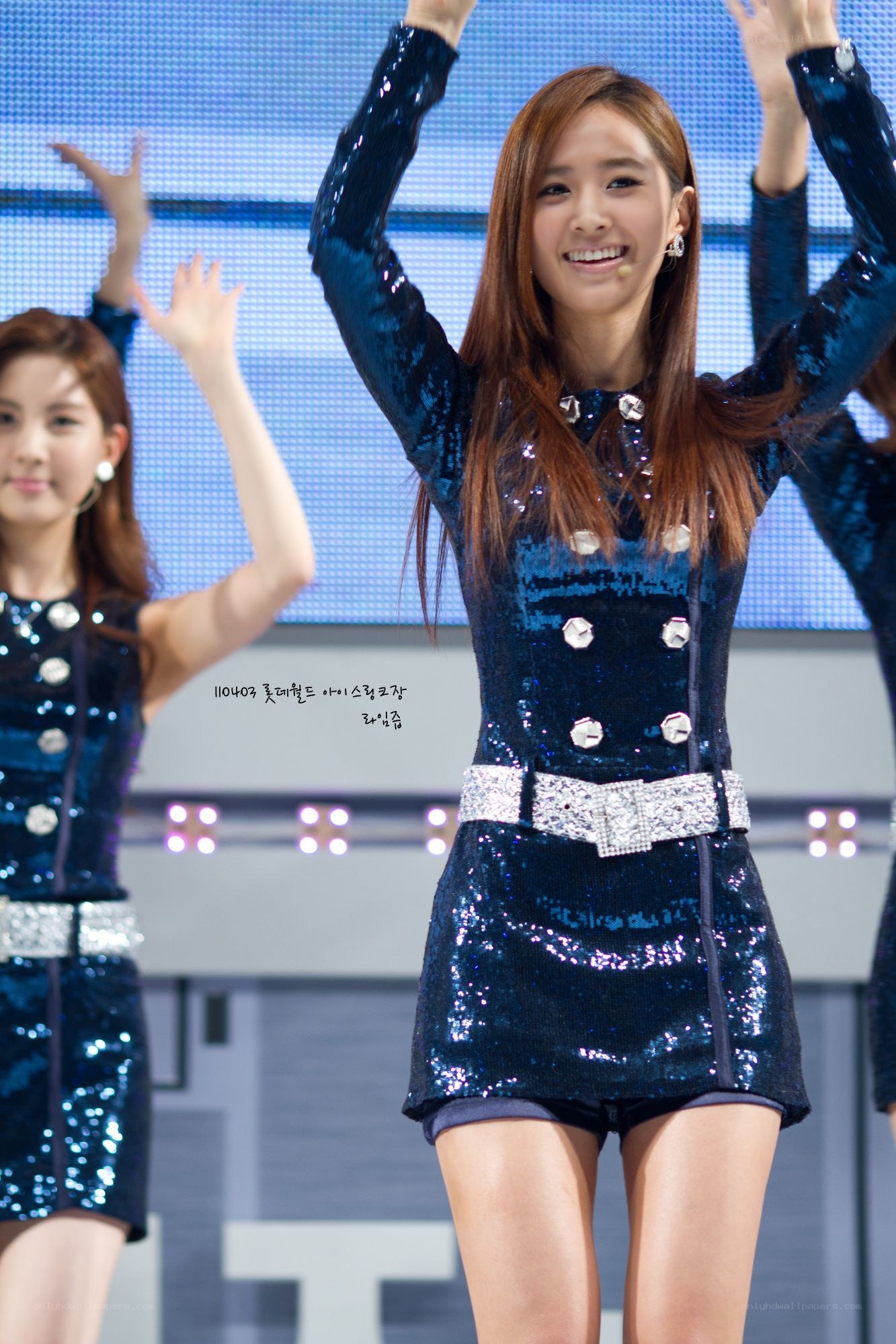 K-pop performer on stage