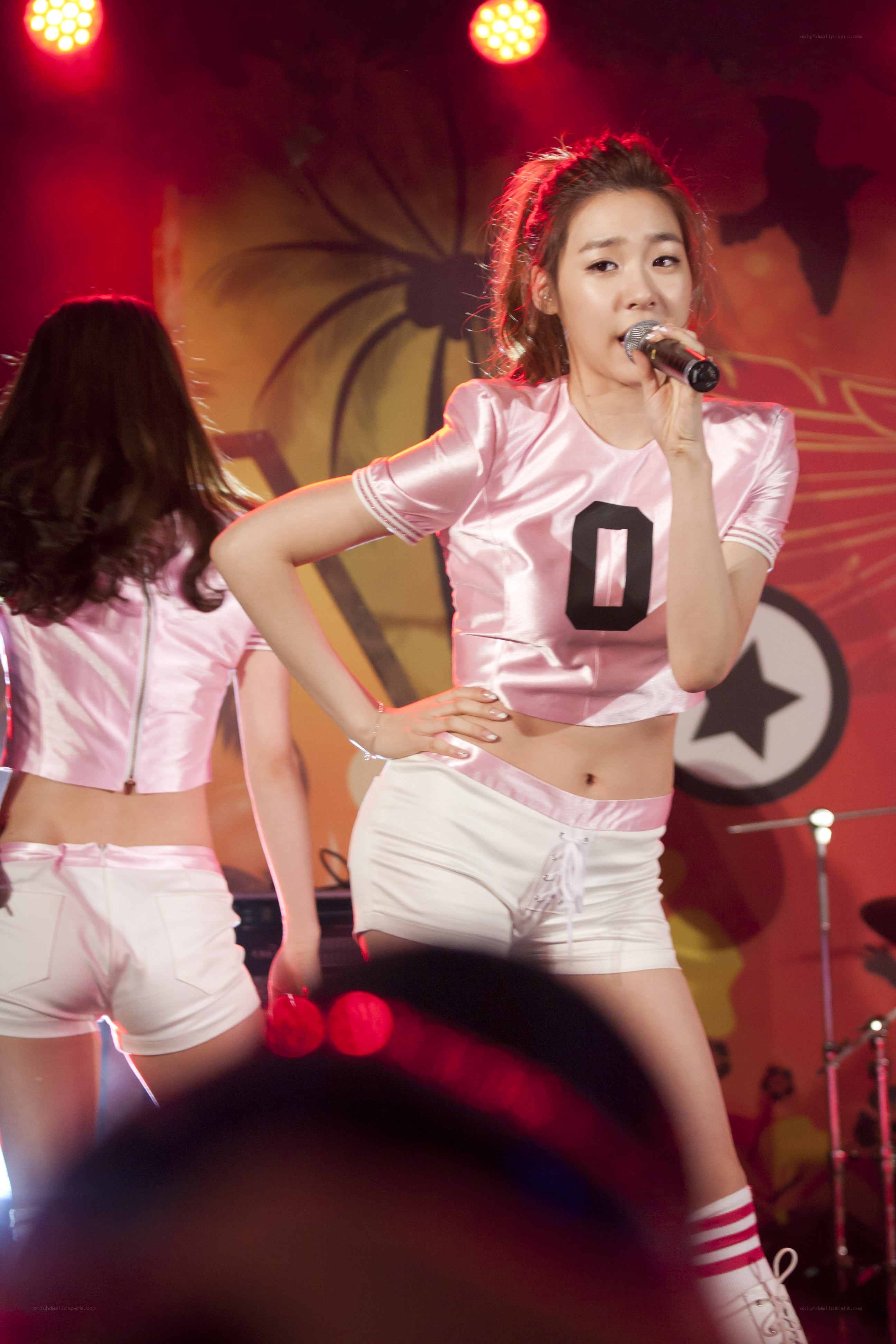 K-pop performer on stage