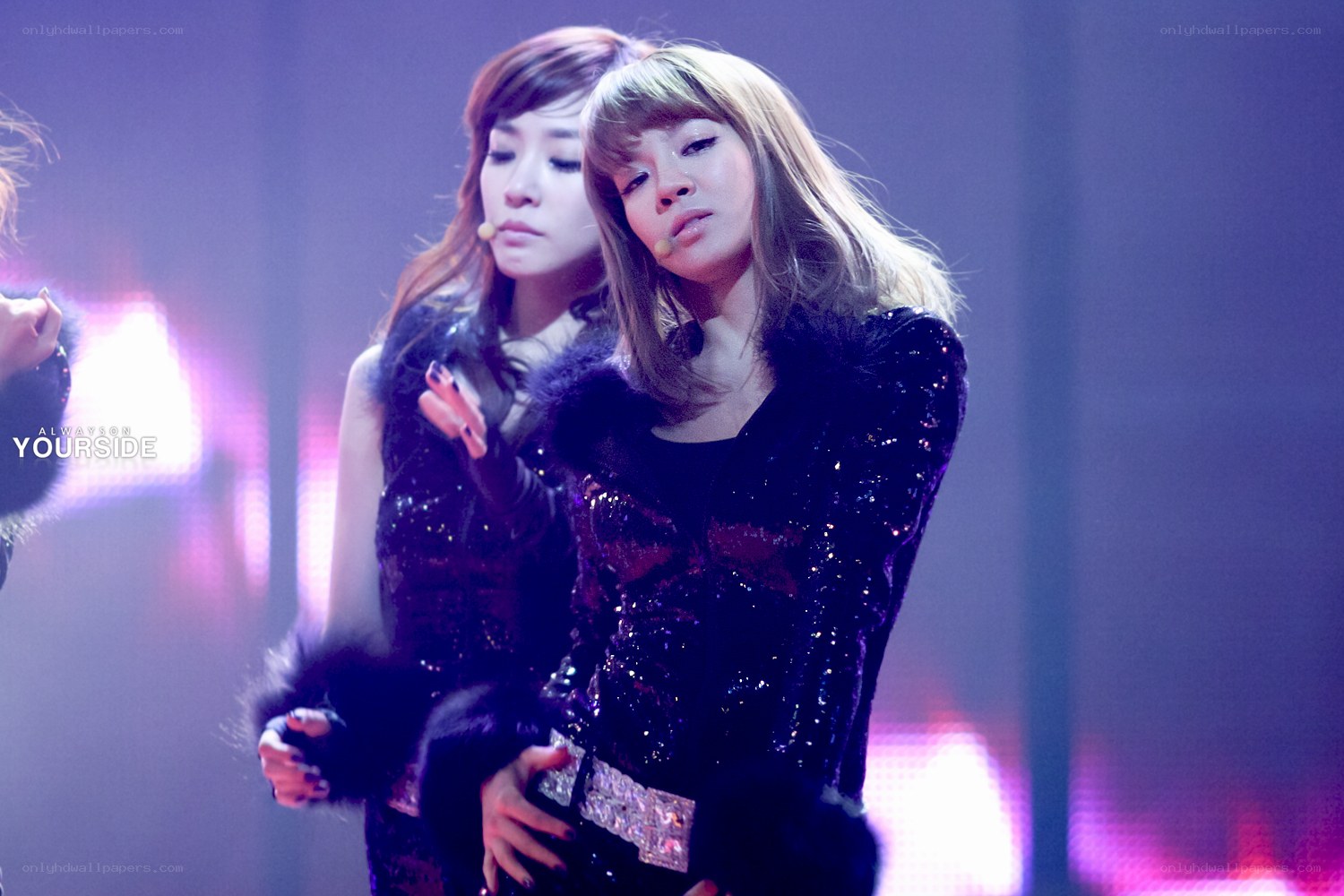 K-pop performers on stage
