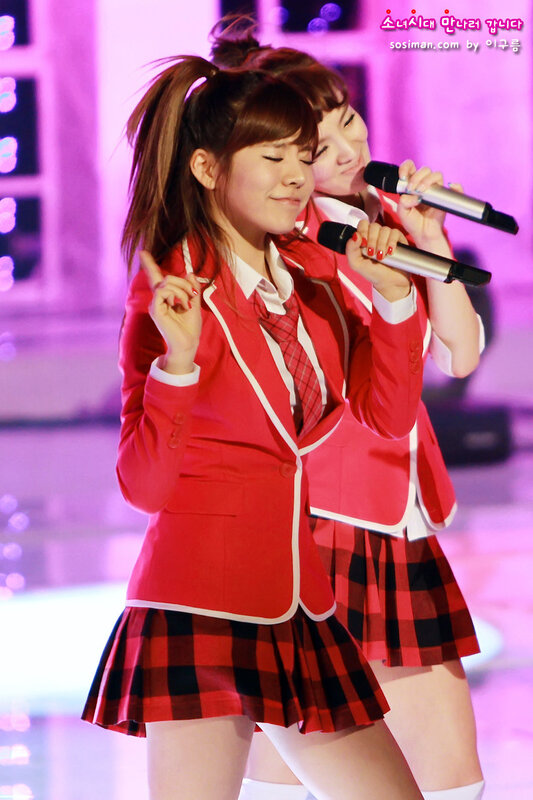 K-pop performers on stage
