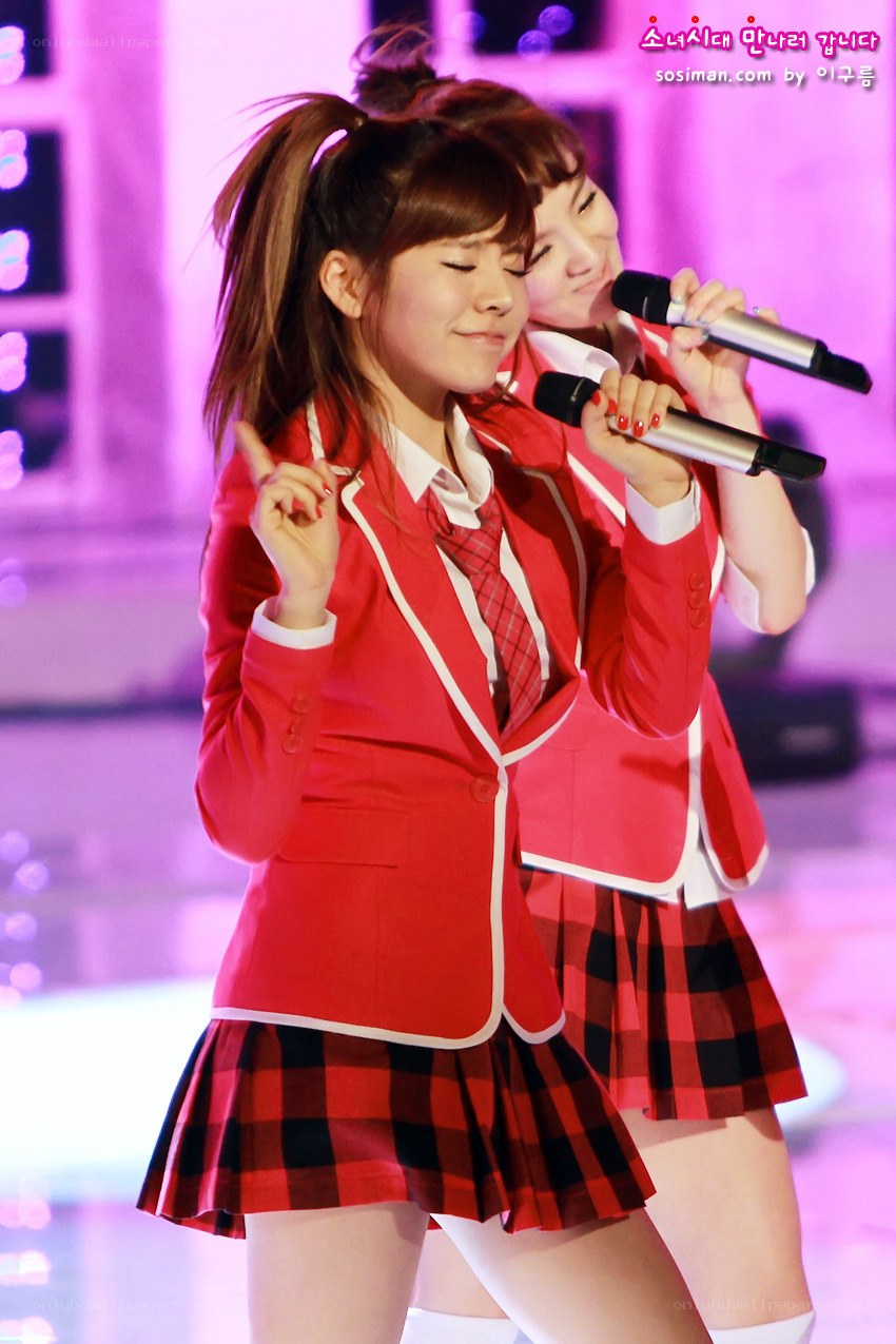 K-pop performers on stage