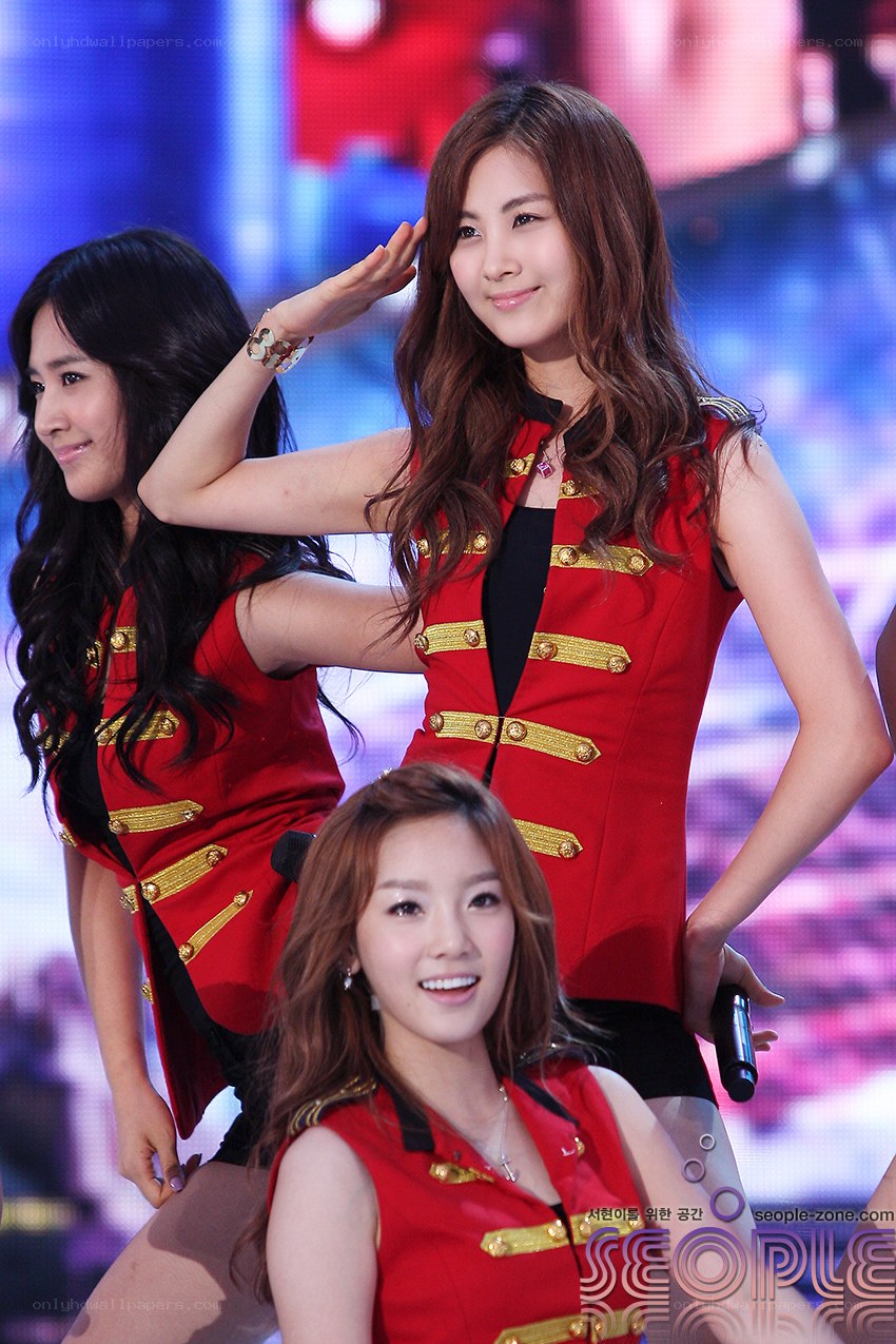 K-pop performers on stage