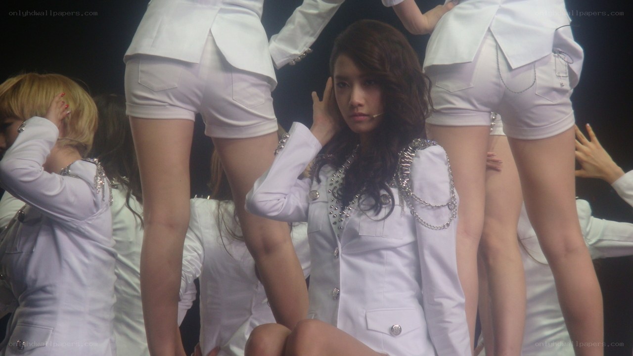 K-pop performers on stage