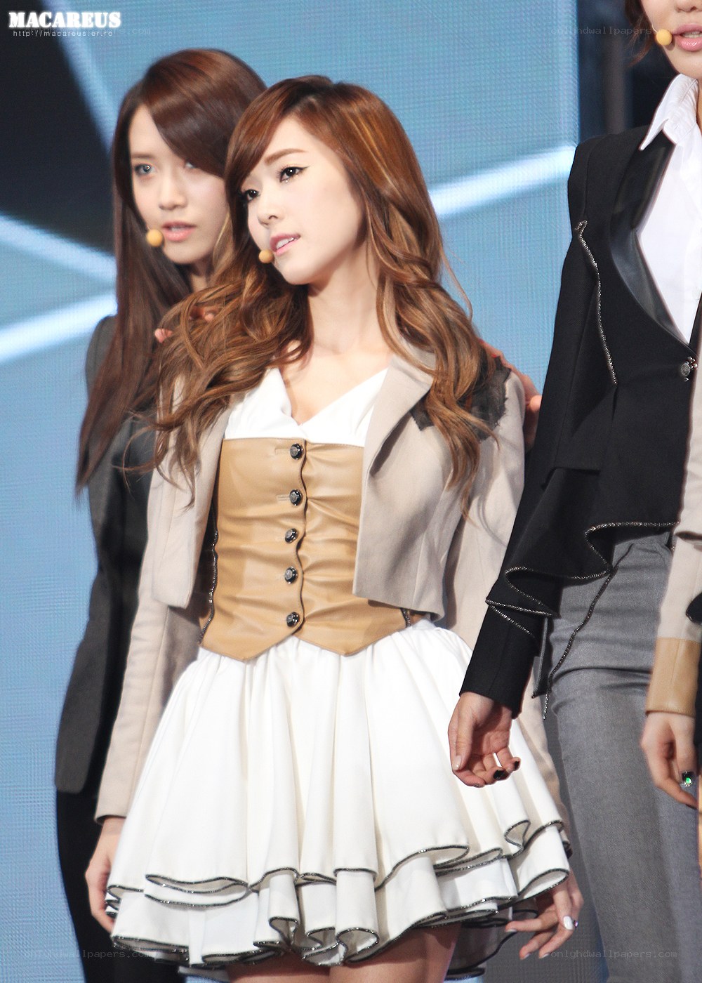 K-pop performers on stage