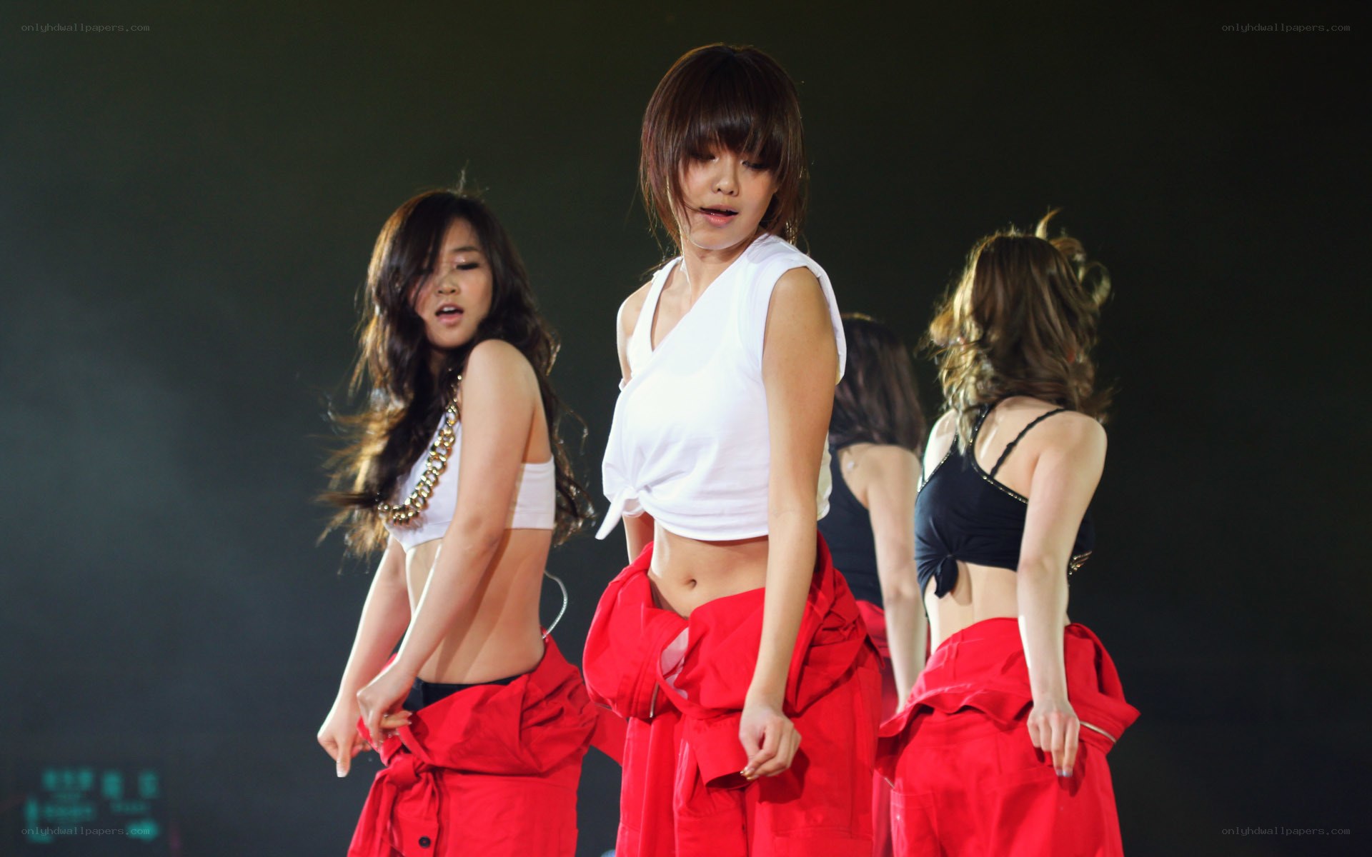 K-pop performers on stage