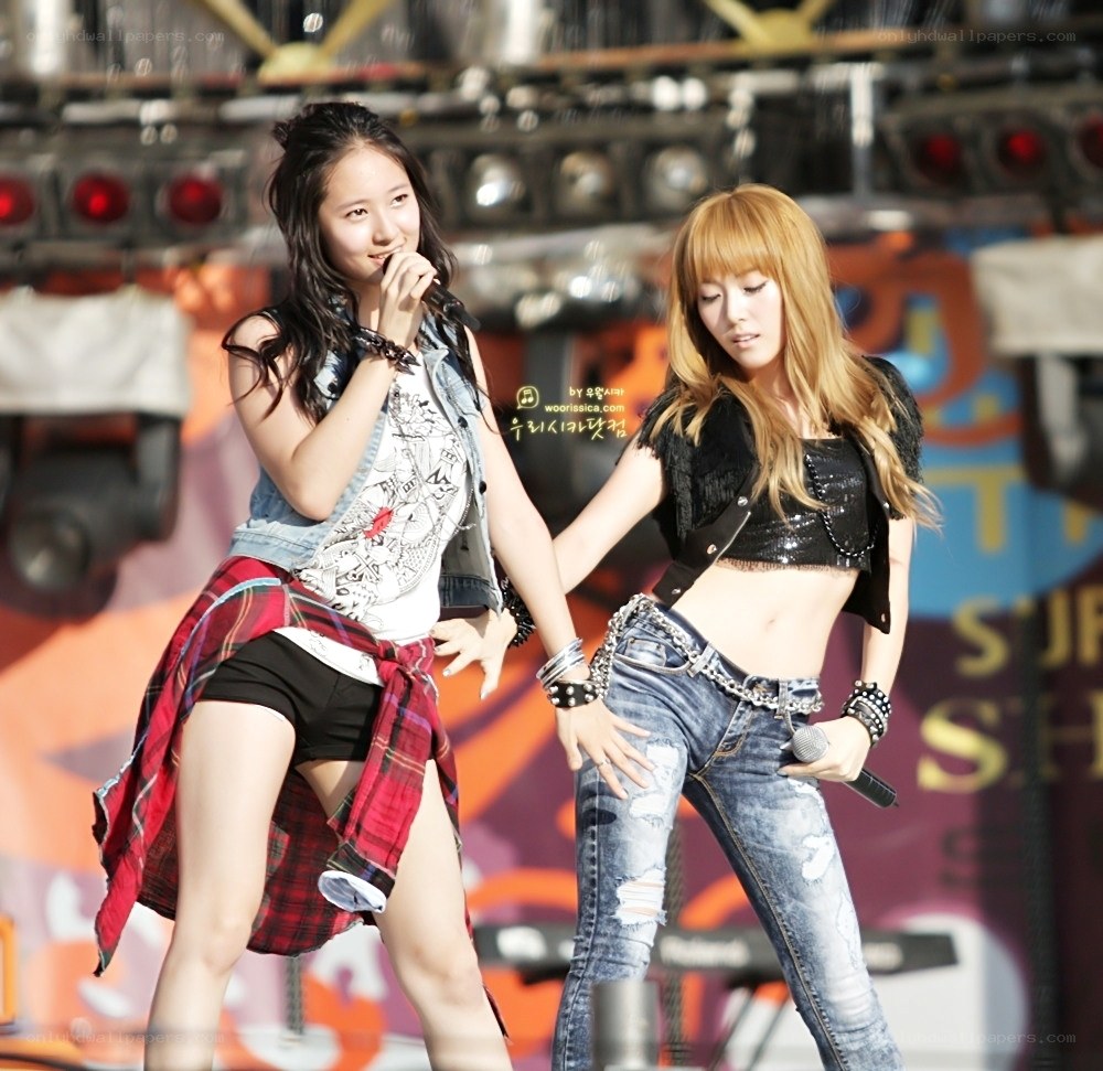 K-pop performers on stage