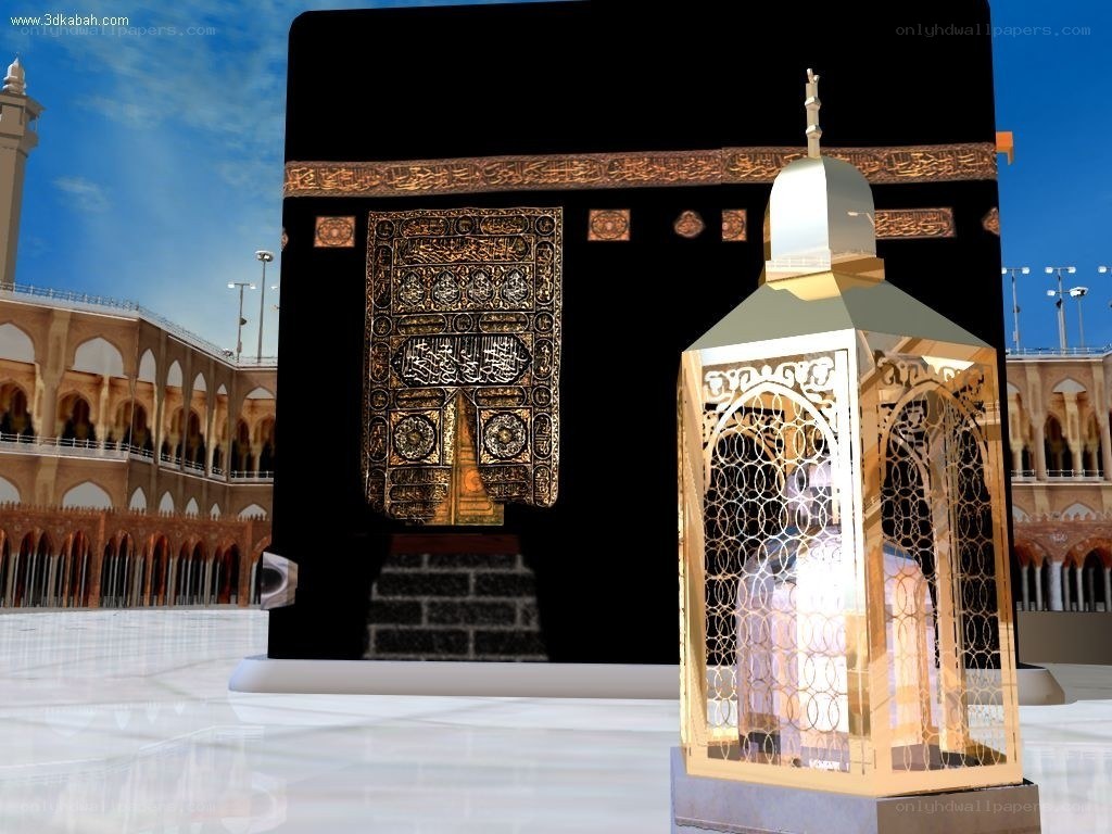 Kaaba and lantern in Mecca