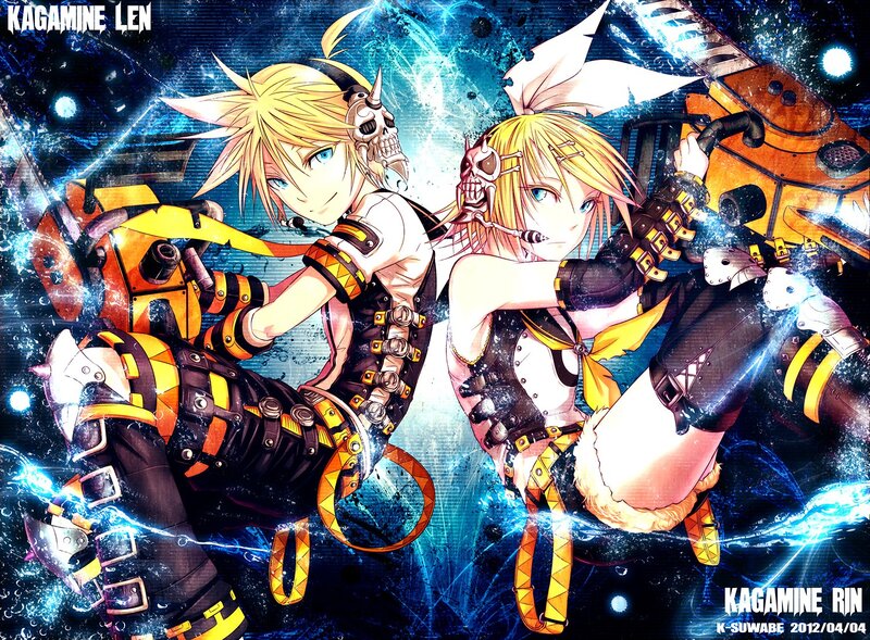 Kagamine Len and Rin artwork