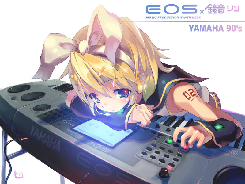 Kagamine Len on keyboard